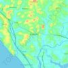 Topografische kaart Kadachira, hoogte, reliëf