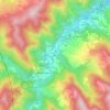 Topografische kaart Coniale, hoogte, reliëf