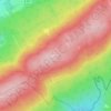 Topografische kaart Teufelskopf, hoogte, reliëf