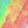 Topografische kaart Au Sarnasson, hoogte, reliëf