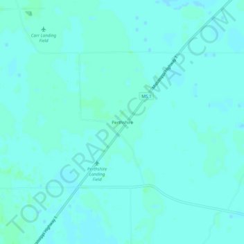Topografische kaart Perthshire, hoogte, reliëf