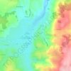 Topografische kaart Saugues, hoogte, reliëf