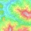 Topografische kaart Ossenisio, hoogte, reliëf