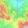 Topografische kaart Rossone, hoogte, reliëf