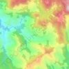 Topografische kaart Çamlıca, hoogte, reliëf