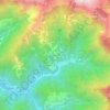 Topografische kaart Pruno, hoogte, reliëf