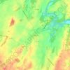 Topografische kaart Welsh Run, hoogte, reliëf