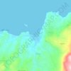Topografische kaart Αlmyrida, hoogte, reliëf