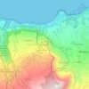Topografische kaart El Lance, hoogte, reliëf