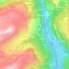 Topografische kaart Starleggia, hoogte, reliëf