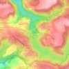 Topografische kaart Barrage des Cammazes, hoogte, reliëf