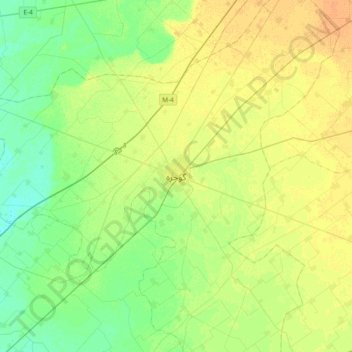 Topografische kaart Gojra, hoogte, reliëf