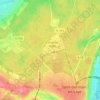 Topografische kaart La Mare des Loges, hoogte, reliëf