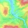 Topografische kaart Offensen, hoogte, reliëf