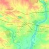 Topografische kaart Chirkunda, hoogte, reliëf