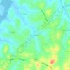 Topografische kaart Kanachery, hoogte, reliëf