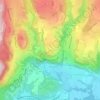 Topografische kaart Linod, hoogte, reliëf