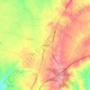 Topografische kaart Arazede, hoogte, reliëf