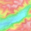 Topografische kaart Laroquevieille, hoogte, reliëf