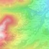 Topografische kaart La Lechère, hoogte, reliëf