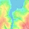 Topografische kaart Coatigariou, hoogte, reliëf