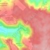 Topografische kaart Paradis, hoogte, reliëf
