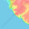 Topografische kaart es Còdol, hoogte, reliëf