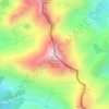Topografische kaart Pic de la Soucarrane ou de la Rouge, hoogte, reliëf