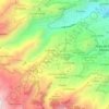 Topografische kaart El Mesón, hoogte, reliëf