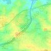 Topografische kaart Les Drouillards, hoogte, reliëf