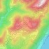 Topografische kaart Pian di Sole, hoogte, reliëf