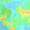 Topografische kaart Le Berceau, hoogte, reliëf