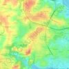 Topografische kaart Beg er Lann, hoogte, reliëf