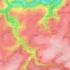 Topografische kaart Höfen, hoogte, reliëf