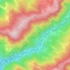 Topografische kaart Codromaz, hoogte, reliëf