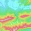Topografische kaart Dhankhola, hoogte, reliëf