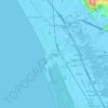 Topografische kaart Viareggio, hoogte, reliëf