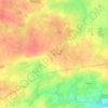 Topografische kaart Ligné, hoogte, reliëf