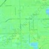 Topografische kaart Miami Gardens, hoogte, reliëf