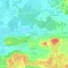 Topografische kaart La Meslaie, hoogte, reliëf