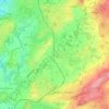 Topografische kaart Odosa, hoogte, reliëf