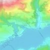 Topografische kaart Roubeyère, hoogte, reliëf