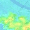 Topografische kaart Le Pé de Buzay, hoogte, reliëf