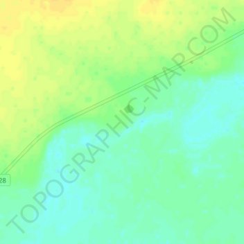 Topografische kaart Макат, hoogte, reliëf