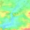 Topografische kaart Le Meneu, hoogte, reliëf