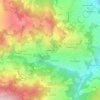 Topografische kaart Monteleone, hoogte, reliëf