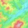 Topografische kaart Vignes de Fréchuret, hoogte, reliëf