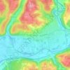 Topografische kaart Majourdin, hoogte, reliëf