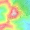 Topografische kaart Peña de Francia, hoogte, reliëf
