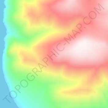 Topografische kaart Challenger Mountains, hoogte, reliëf